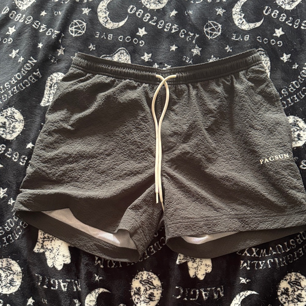 PacSun Mens Gray Swim Shorts